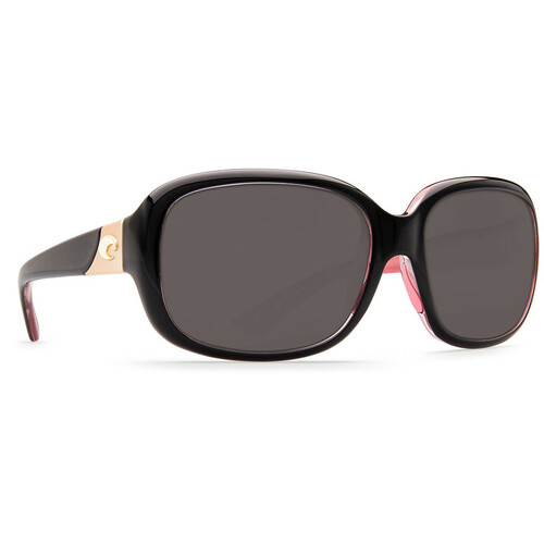 Costa Del Mar Sunglasses (Frame) Shiny Black, Hibiscus; (Lens
